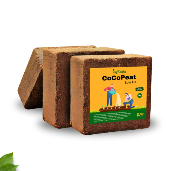 Coco Peat Low EC (5kg) Block | Premium Organic Growing Medium for Healthy Plant Growth